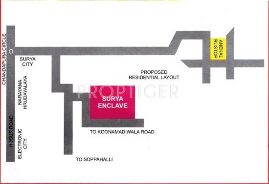 ESCON Developers Surya Enclave Location Plan