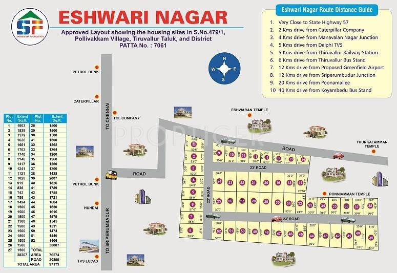 Images for Site Plan of Sangeetha Foundation Eshwari Nagar