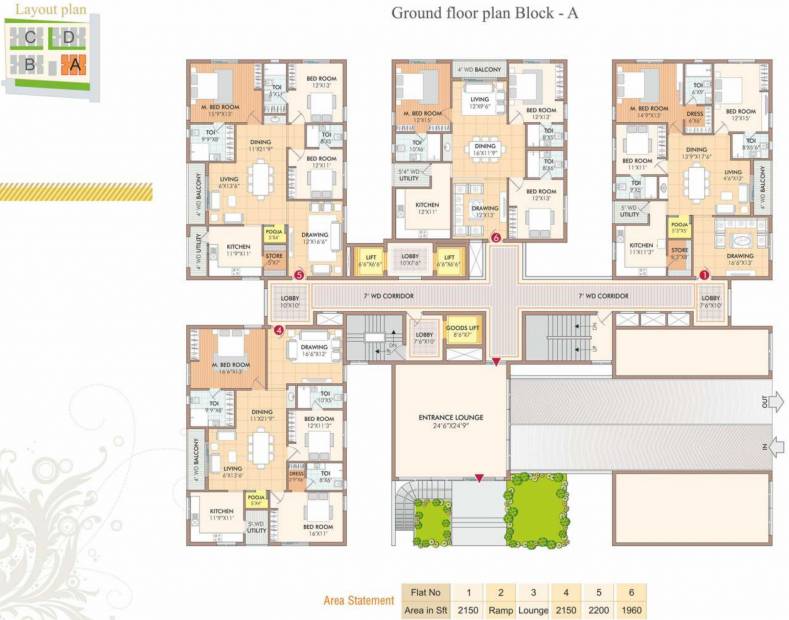  udaya-cresent Block A Cluster Plan