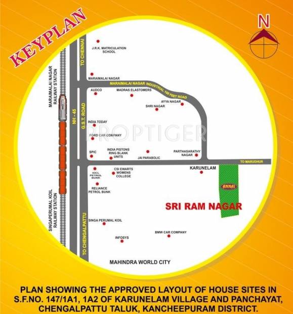 Images for Location Plan of Annai Sri Ram Nagar