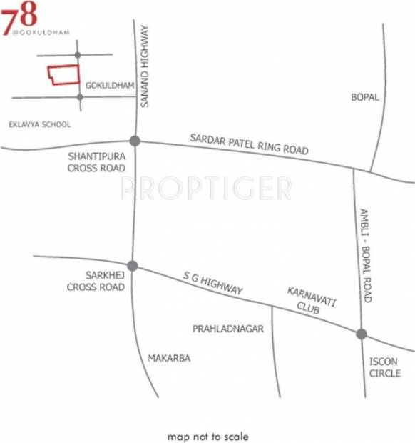  78-at-gokuldham Images for Location Plan of Amaya 78 at Gokuldham