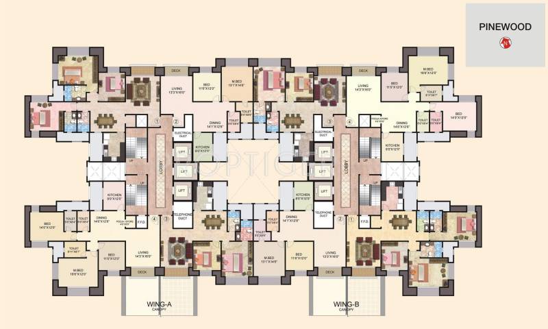  pinewood Images for Cluster Plan of Hiranandani Pinewood
