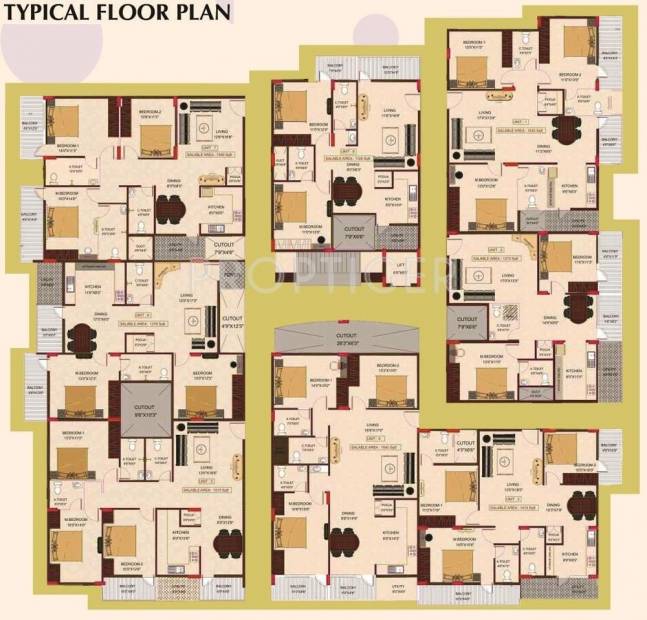  silicon-valley Single Tower Cluster Plan