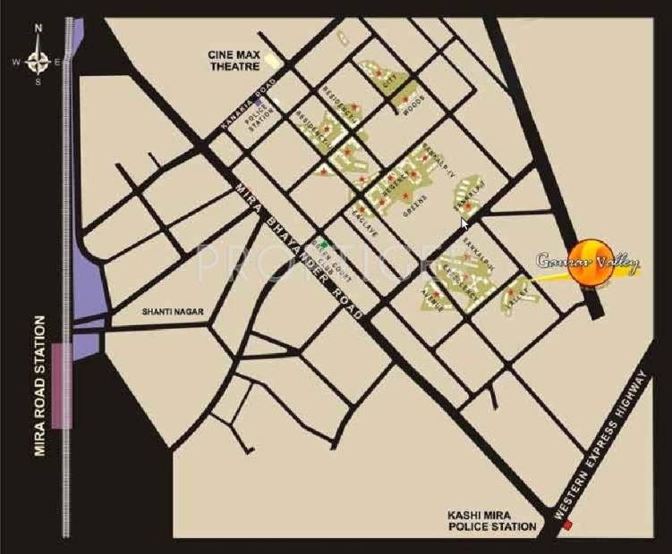 Ravi Group Gaurav Valley Location Plan