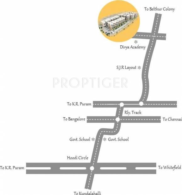 Images for Location Plan of Srinivasa Sri Amethyst Duplexes