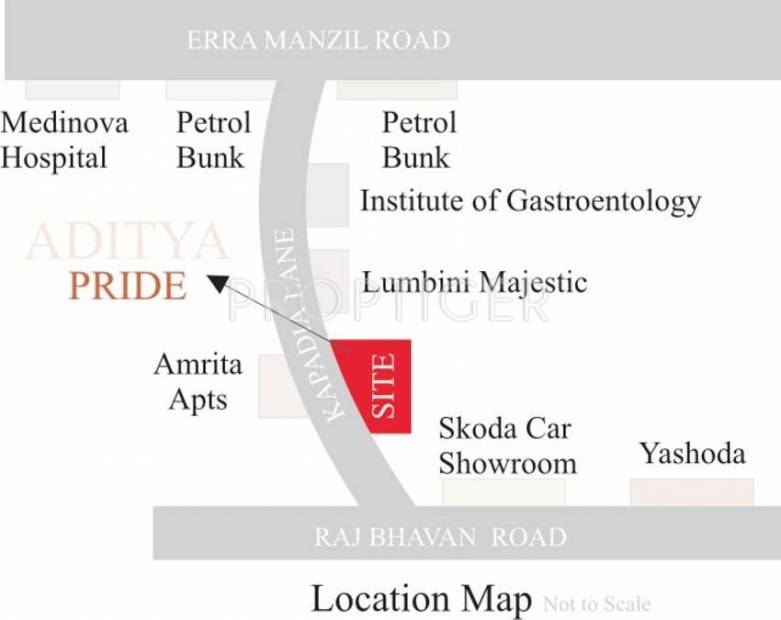  pride Images for Location Plan of Sri Aditya Pride