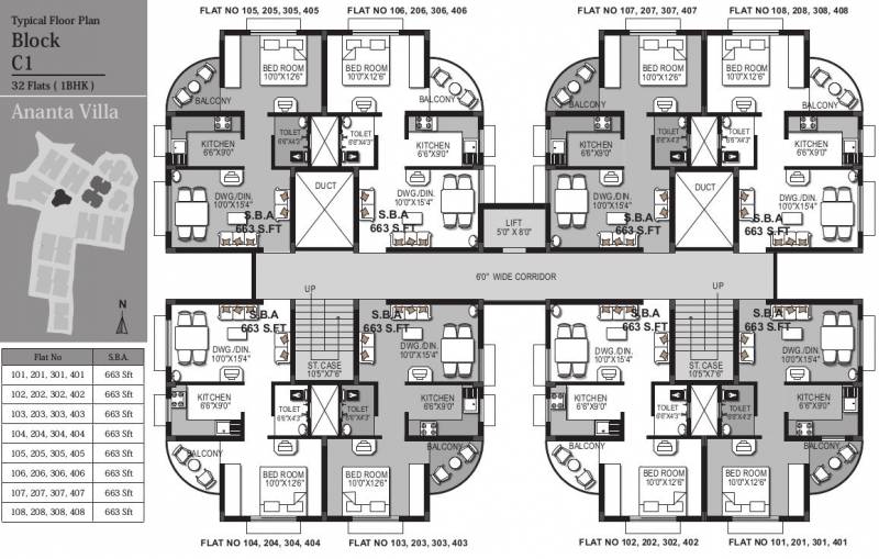 Images for Cluster Plan of KN Ananta Villa