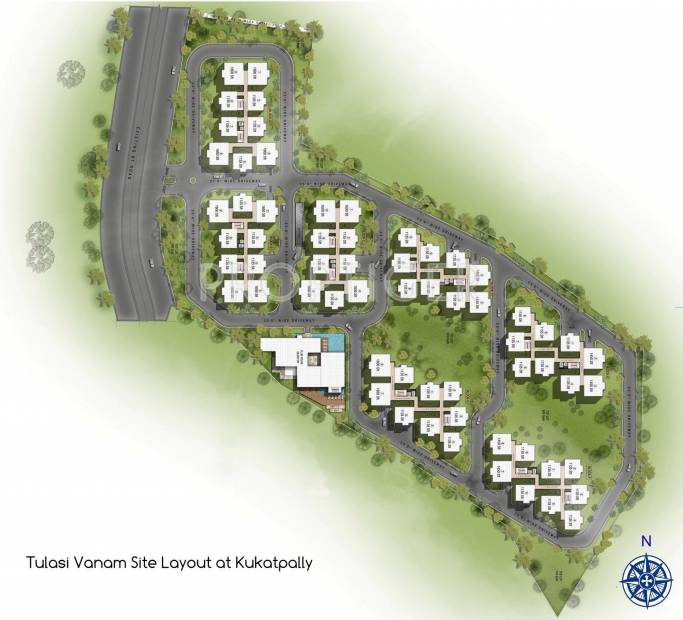  tulasi-vanam Images for Site Plan of Bhavya Tulasi Vanam