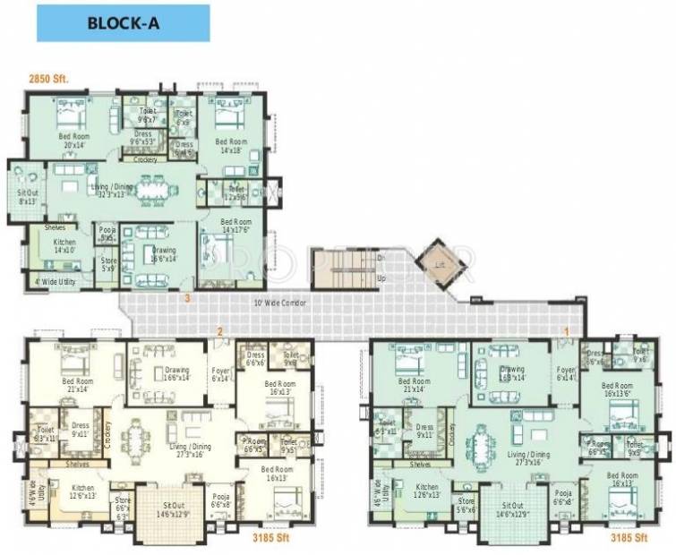  hill-top Block A Cluster Plan