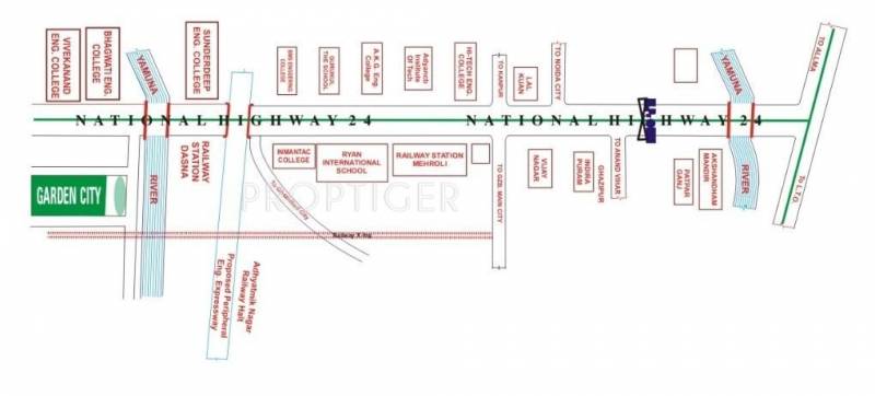 SNR Neelkanth Developers Garden City Location Plan