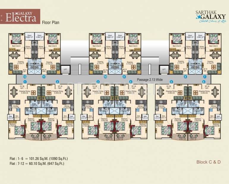  block-b-sarthak-galaxy Block A Cluster Plan