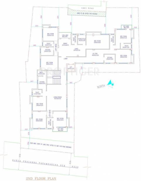 Verdant Group Pooja 2nd  Floor Cluster Plan
