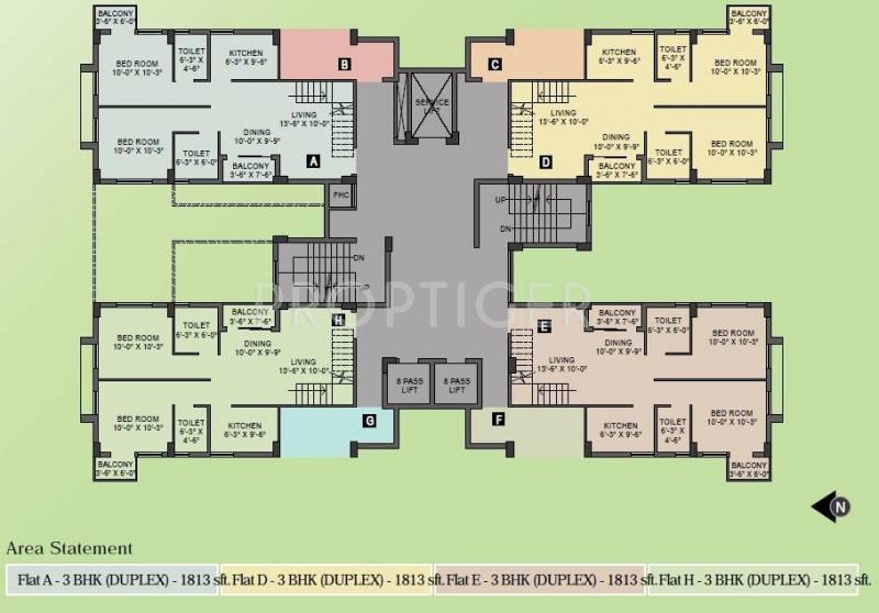  silver-space Block 1 Cluster Plan