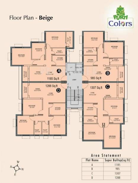 Images for Cluster Plan of Aster Purti Colours
