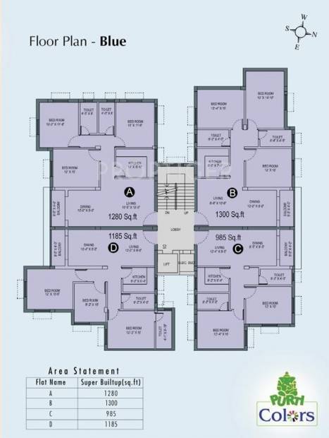 Images for Cluster Plan of Aster Purti Colours