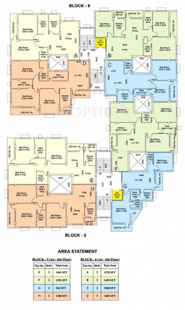  tirath Tower 6 Cluster Plan