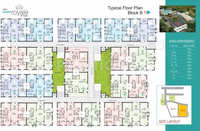  habitat-royale Block B Cluster Plan