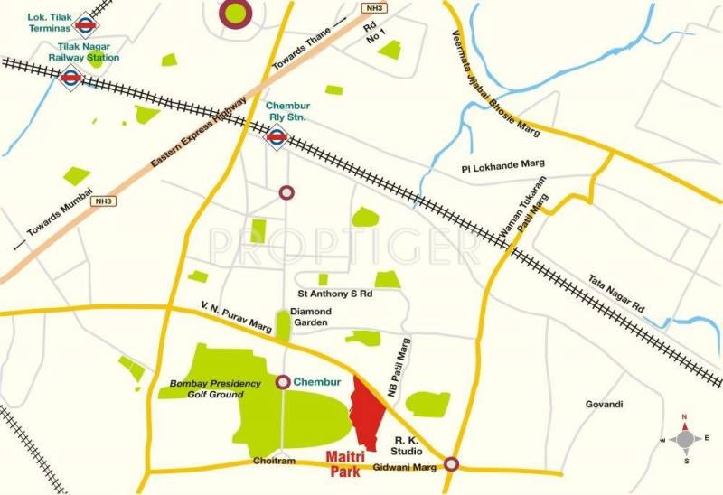 maitri-park Images for Location Plan of Hiranandani Maitri Park
