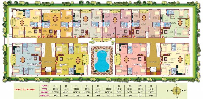  lavender Tower 1 Cluster Plan