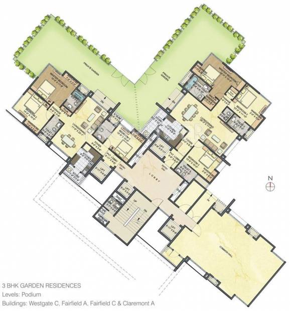  luxuria Images for Cluster Plan of Lodha Luxuria