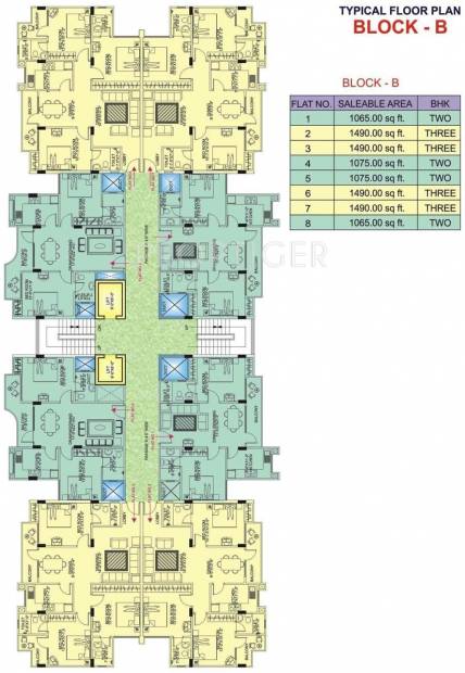  hanging-garden Wing C Cluster Plan
