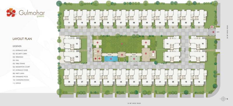  greens Images for Site Plan of Gulmohar Gulmohar Greens