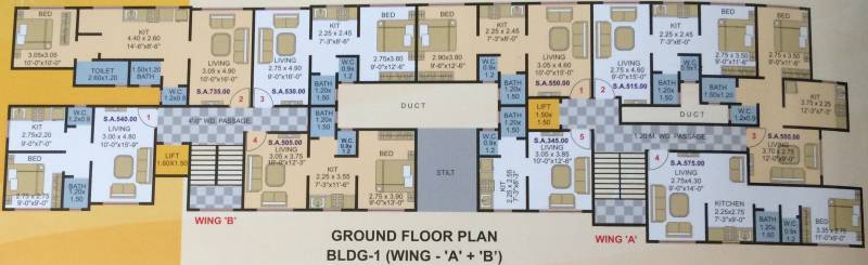  shubham-paradise-abcdef-wing Images for Cluster Plan of Gauri Vinayak Shubham Paradise ABCDEF Wing