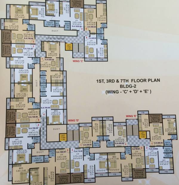 Images for Cluster Plan of Gauri Vinayak Shubham Paradise ABCDEF Wing