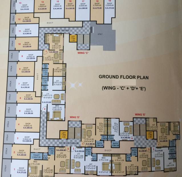 Images for Cluster Plan of Gauri Vinayak Shubham Paradise ABCDEF Wing