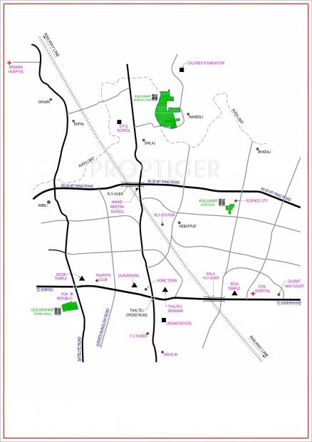 Navratna Builder Kalhaar Bungalows Sec  VII Location Plan
