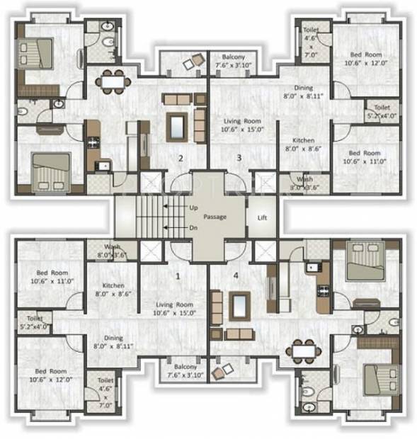  acropolis-3 Block-B Cluster Plan