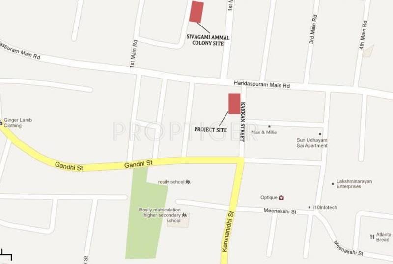 VijaySaras Builders Vijay Manor Location Plan