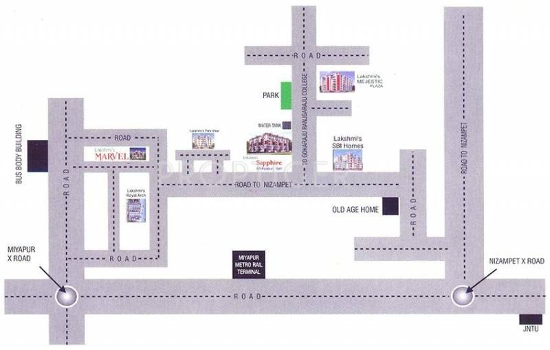 Images for Location Plan of Lakshmi Infratech Marvel
