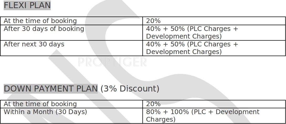 NS Promoters Express Avenue Payment Plan Payment Plan