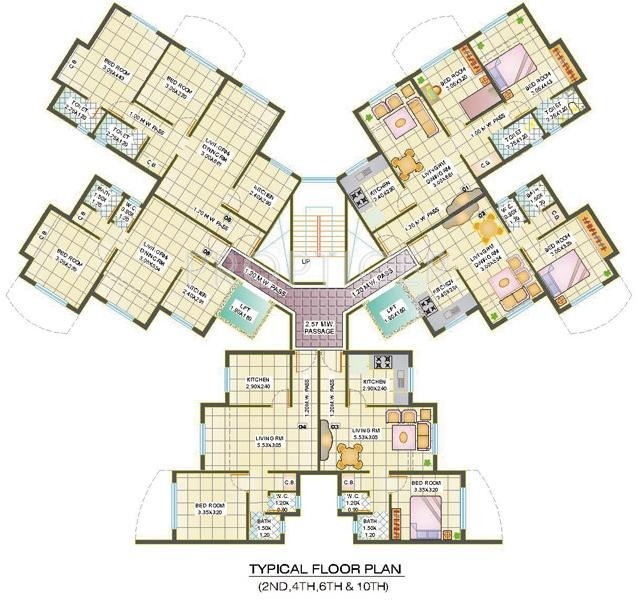  paradise Tower B2 Cluster Plan