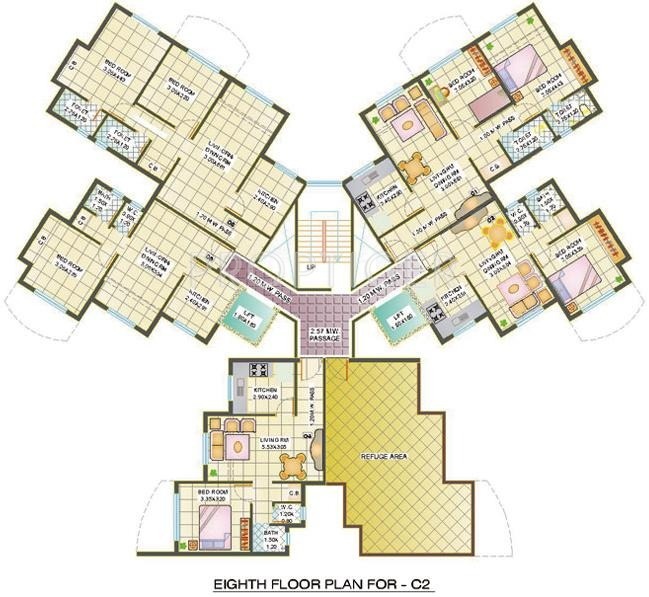  paradise Tower B2 Cluster Plan