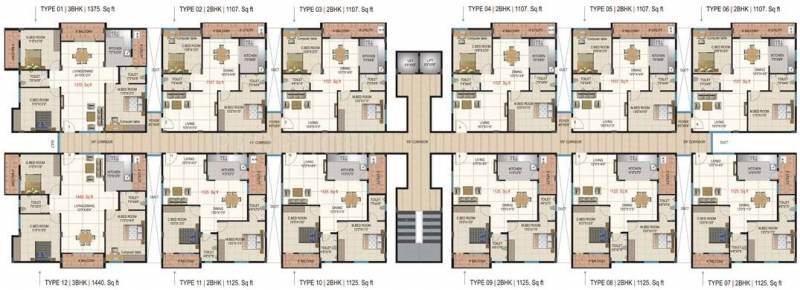  sannidhi-classic Single Tower Cluster Plan