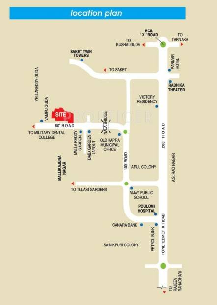 Images for Location Plan of Samskruthi Foundations Swargam Villa