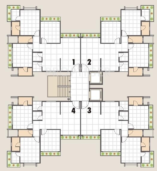  nakshatra-platinum Tower A1 Cluster Plan