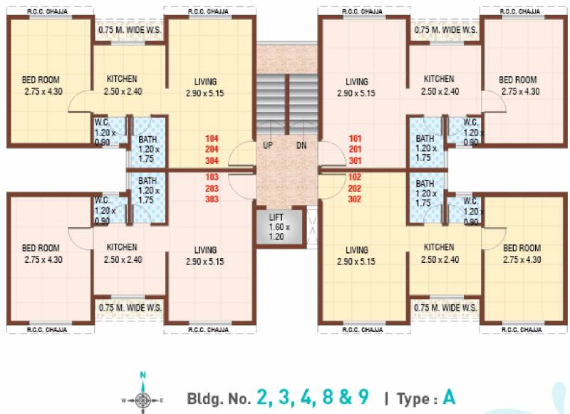Images for Cluster Plan of Vaastu Hill View Apartments