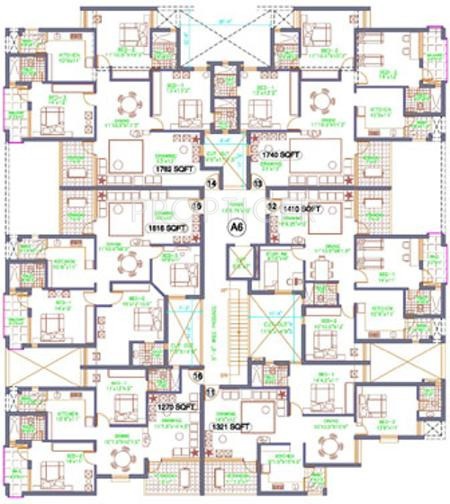 TVH Ekanta Cluster Plan Tower A6-1st-4th floor