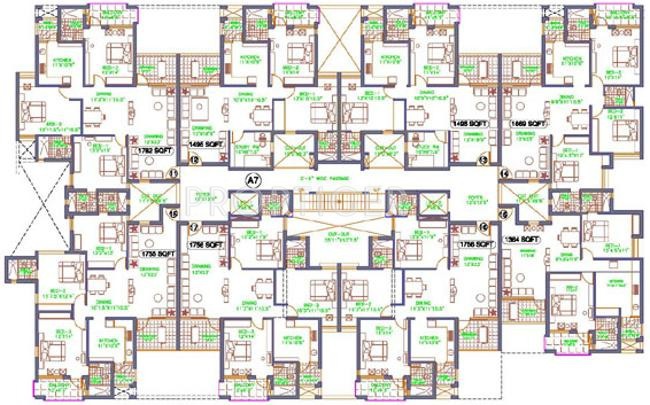 TVH Ekanta Cluster Plan Tower A7-1st-4th floor
