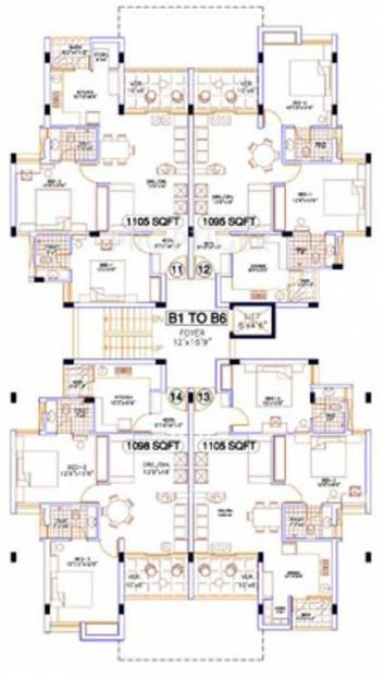 TVH Ekanta Cluster Plan Tower B1-B6-1st-3rd floor