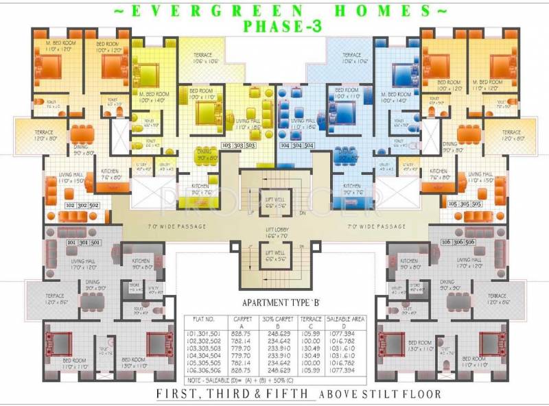 Images for Cluster Plan of Ghatge Developments Evergeen Homes Phase3