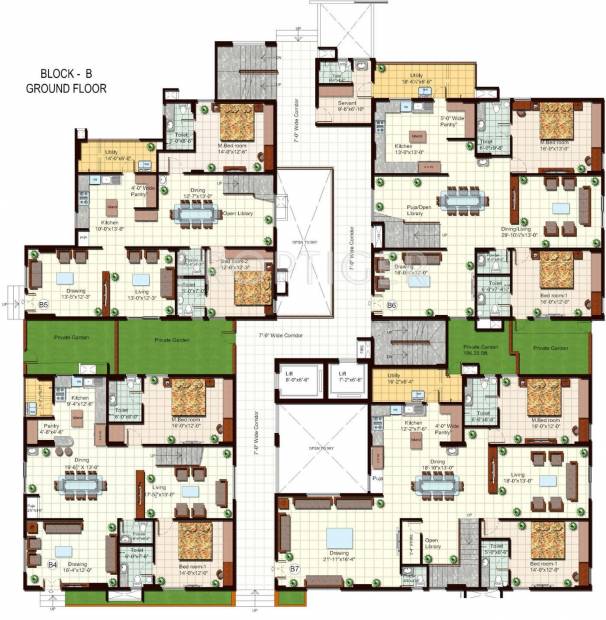  the-fountainhead Block A Cluster Plan