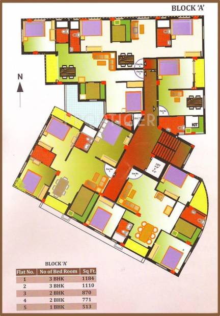  homes Block A Cluster Plan