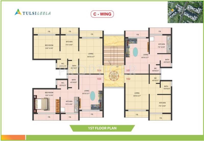  leela Wing B Cluster Plan