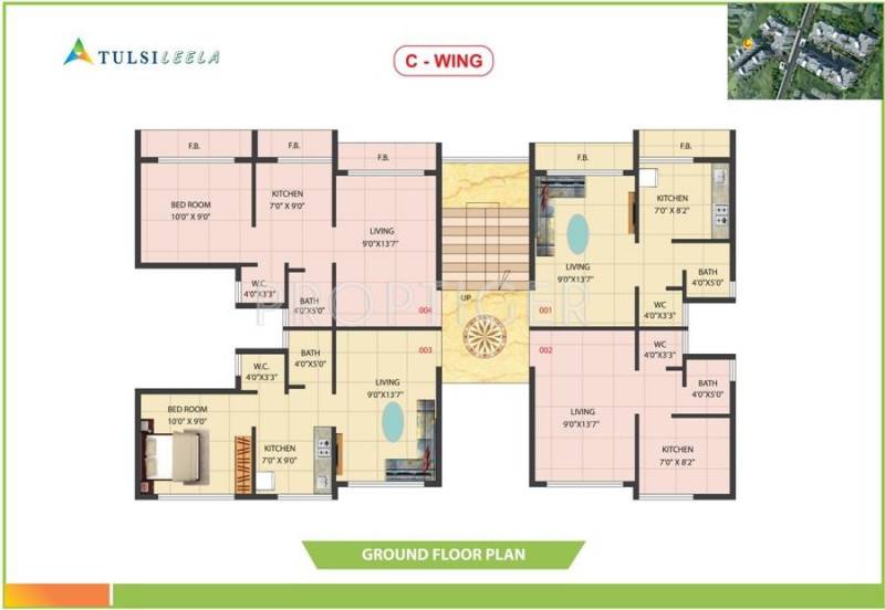  leela Wing C Cluster Plan