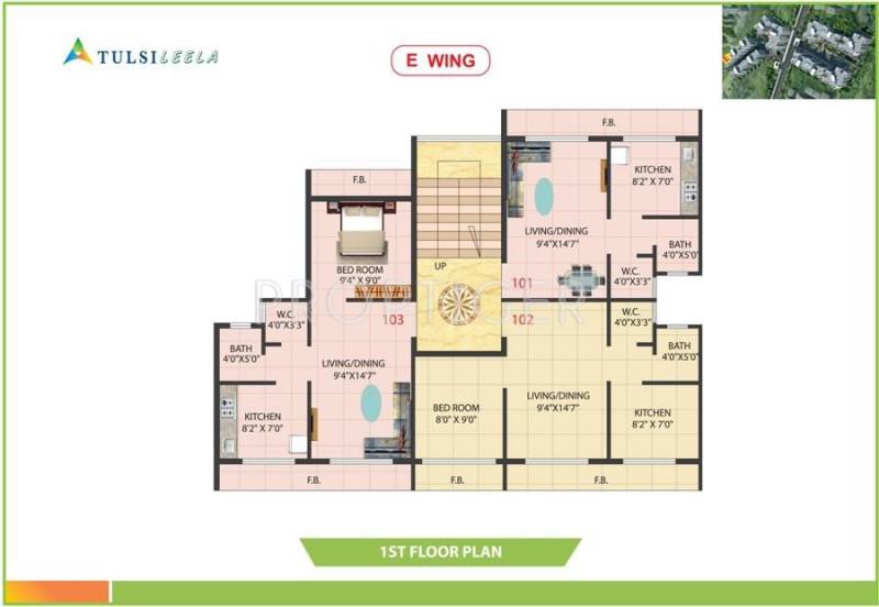  leela Wing C Cluster Plan