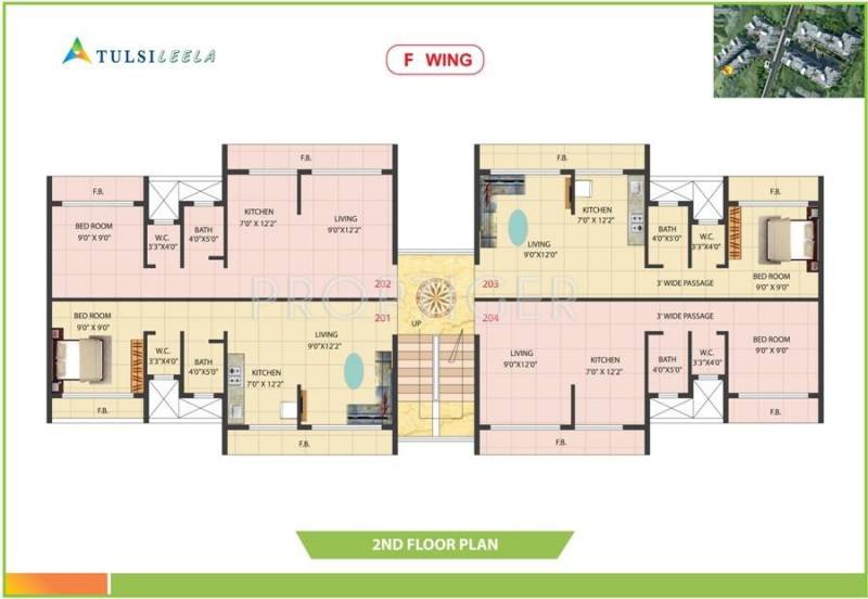  leela Wing F Cluster Plan